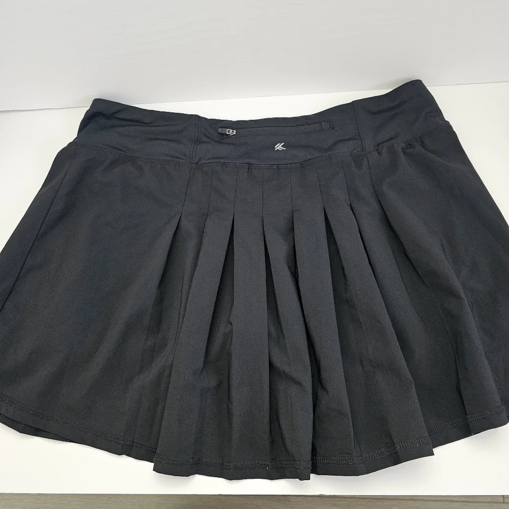 Kyodan Black Pleated Tennis Skirt size L